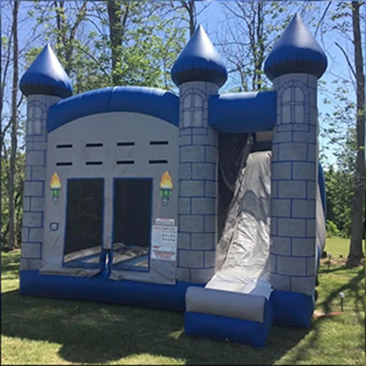 Medieval Bounce House Slide Combo